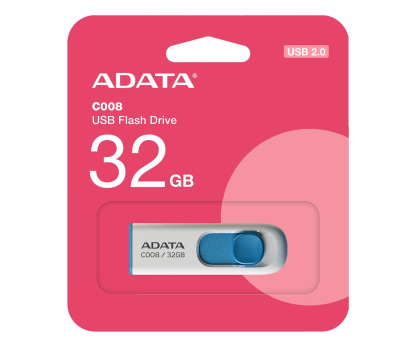 PenDrive Adata Pendrive C008 32GB Bialo-NiebieskAC008-32G-RWE
